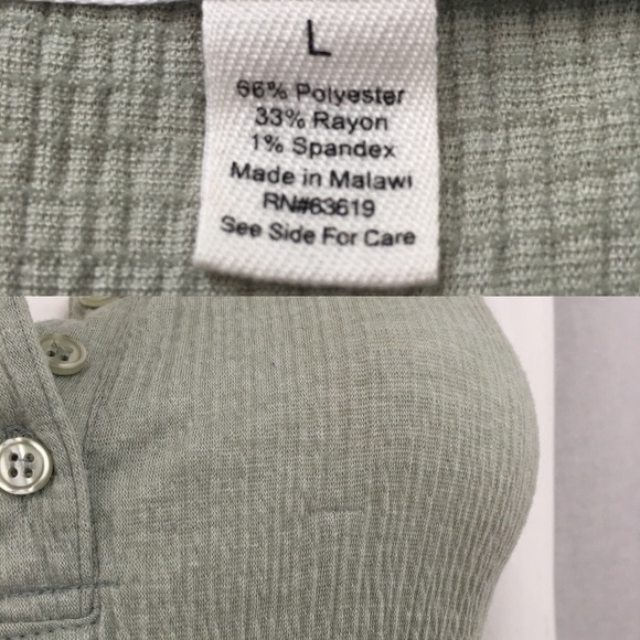 Size Large French Laundry Tie Front Hi/ Low Blouse - Picture 3 of 8